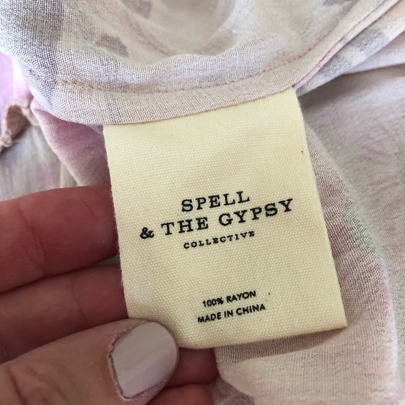 Spell & the Gypsy Wild Bloom Strappy Gown L - Picture 6 of 7